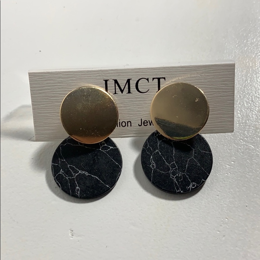 Black and Gold Earrings